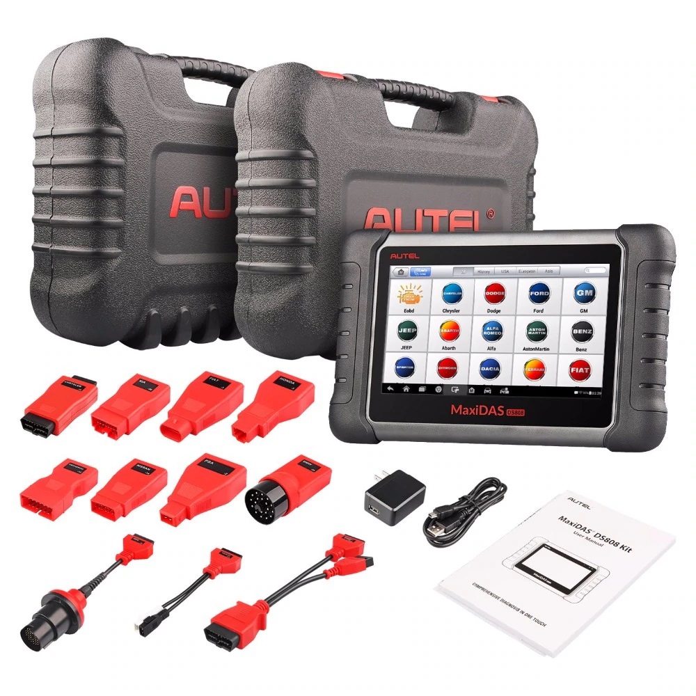 Autel maxides DS808K OBD2 автомобильный сканер инструмент DS808 комплект autel maxisys 808 автомобильный диагностический инструмент