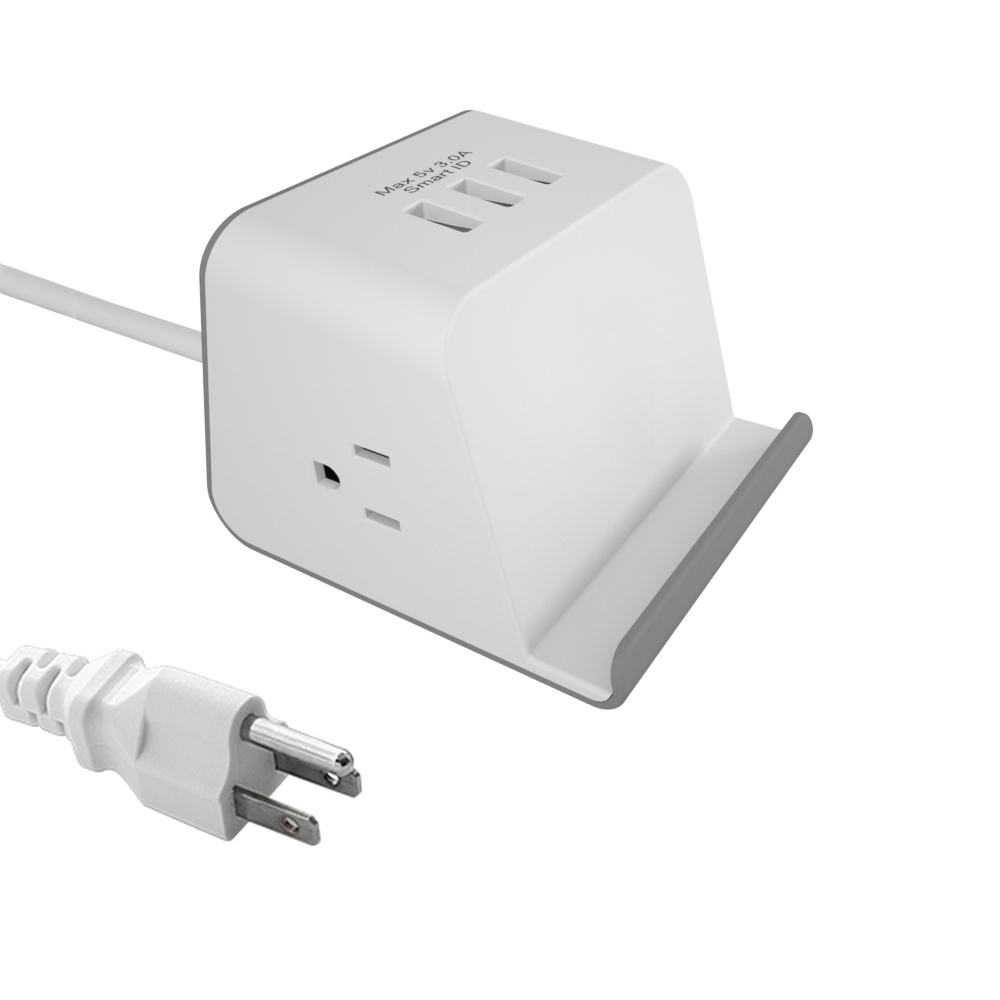 Прямая поставка, сетевой фильтр для офиса с несколькими Usb-портами 3 А, умный куб с американской вилкой, сетевой фильтр с удлинительным кабелем 4,9 фута