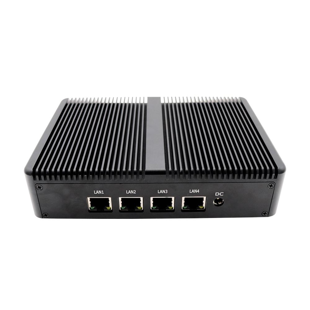 4 * LAN Pfsense брандмауэр Aes-Ni Мини ПК четырехъядерный Celeron J1900 с автоматическим питанием на игровом ПК