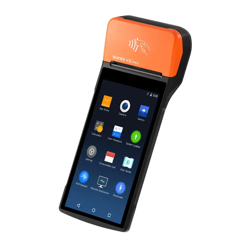 Sunmi V2 Pro Android System 1D 2D NFC POS Handheld Terminal Sunmi V2 Pro Receipt Label Printing Scanner
