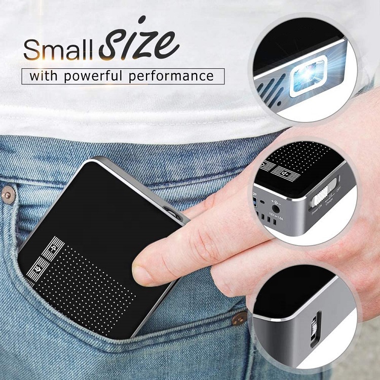 Wireless Mobile Smart Android Video Wifi Micro HD LED Home Theater Pico Multimedia Mini Pocket DLP Projector