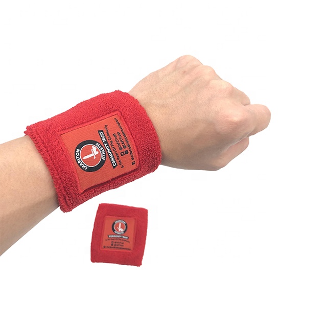 Manufacturer Promotion cotton elastic sweatband cotton wristband custom