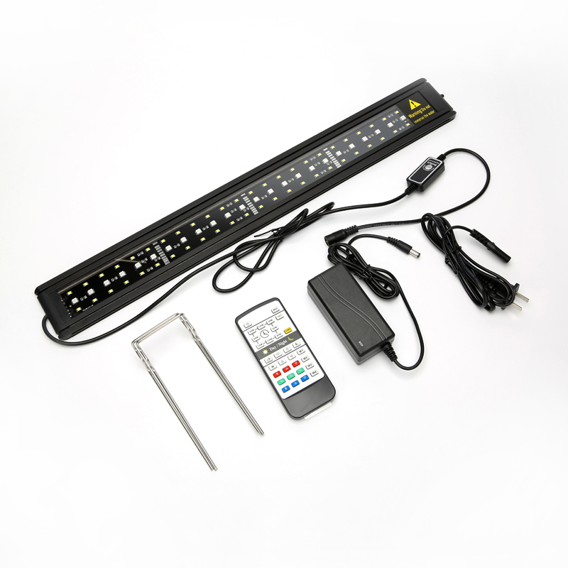 HL-3080F Remote control 72 white + 36 RGB natural light LED bracket aquatic aquarium fish tank light
