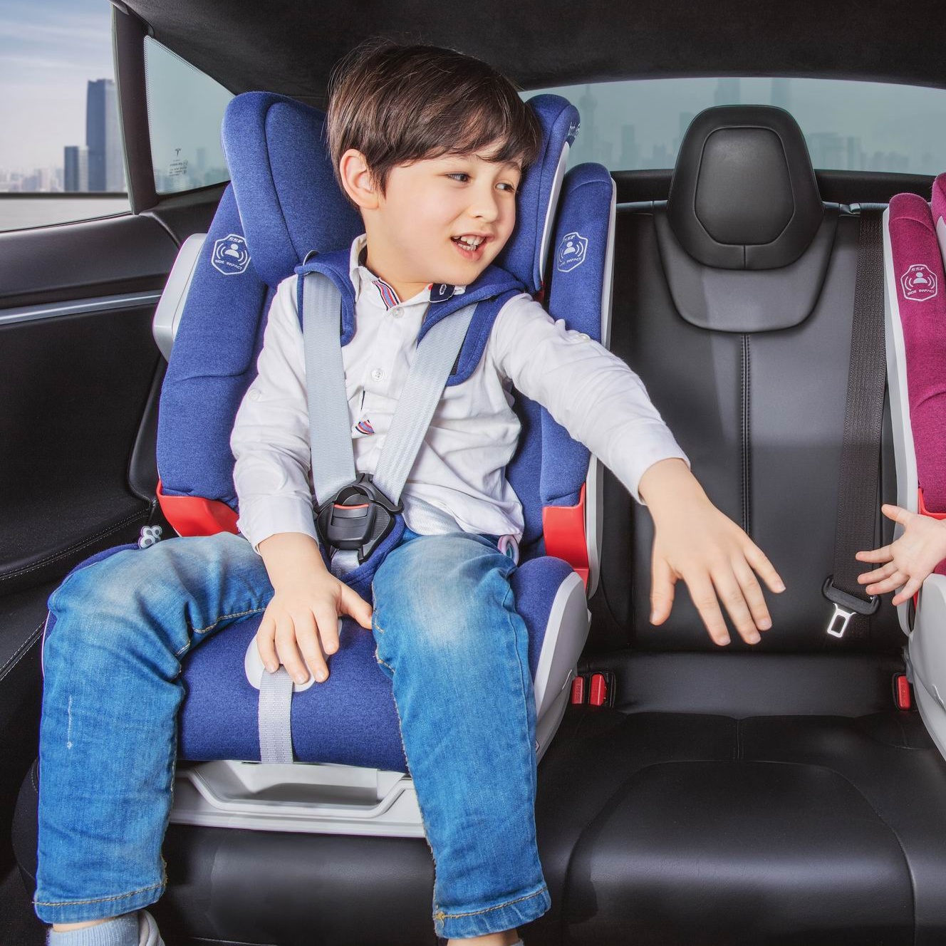 5 точечные ремни безопасности черный группа I + II + III с isofix регулируемый подголовник детские автокресла R501B