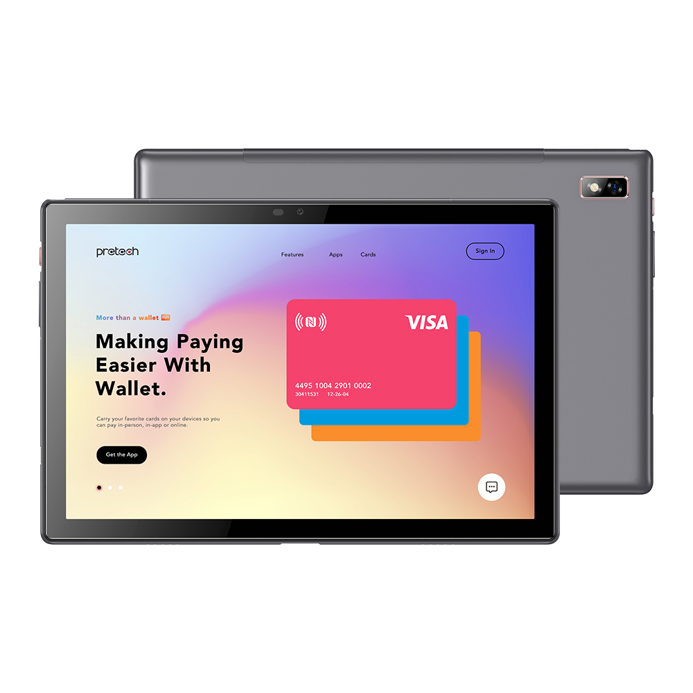 Desktop POS Payment Terminal 10 Inch Android Tablet with Docking 4G Tablet PC with NFC Fingerprint