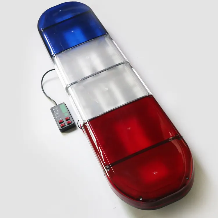 Customize 88W 129cm 51" traffic emergency warning bar light blue white red led police car roof light bar
