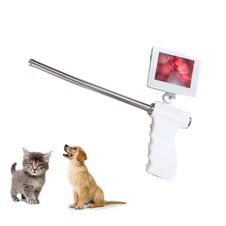 Pig cow dog pet artificial insemination gun veterinary artificial insemination gun with camera visual insemination gun for pet