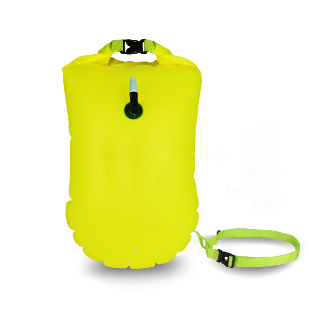 Морской плавательный буй плавать безопасности поплавок и Drybag для открытых водных пловцов, триатлонистов