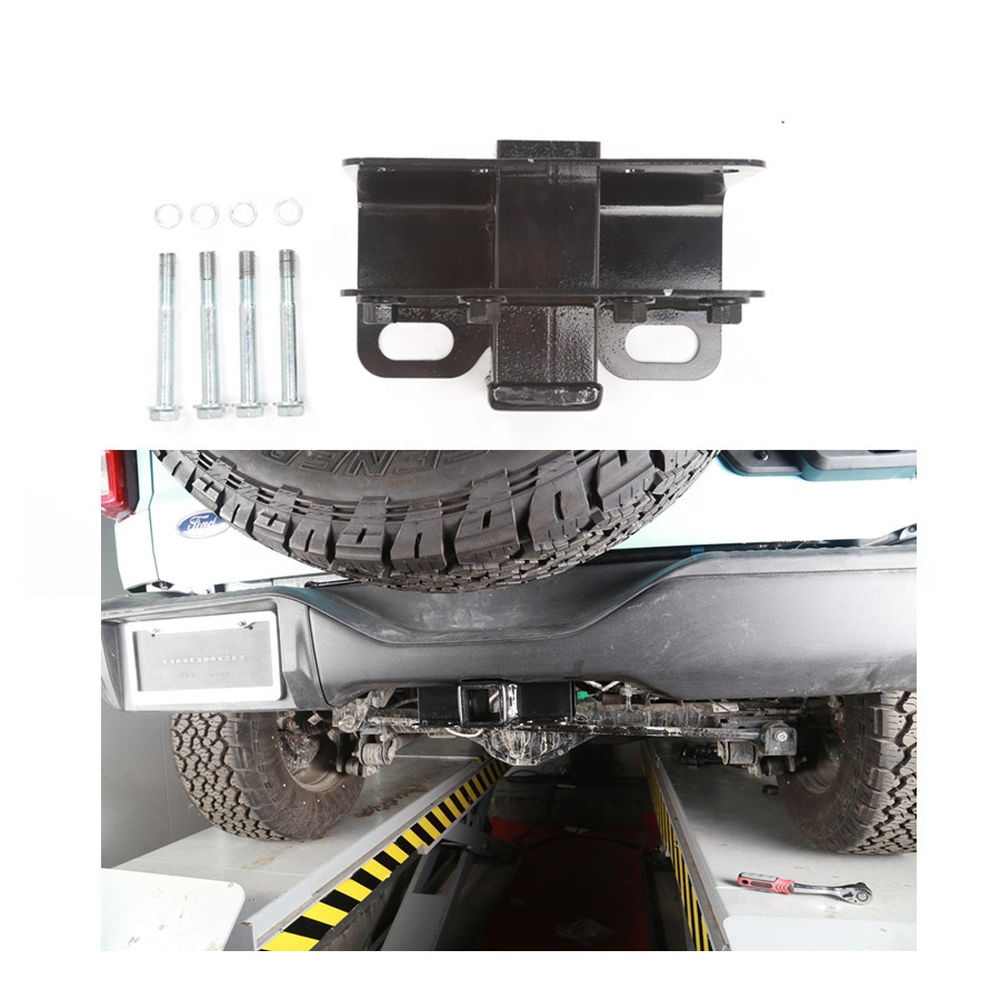 Приемник для буксировочного сцепного устройства для Ford Bronco Accessories 2021 2022 2/4-Дверной задний бампер 2*2 дюйма приемник буксировочный автомобиль