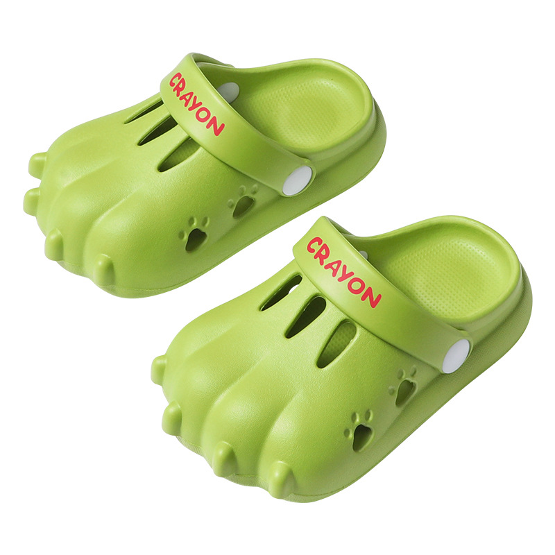 Kid's Clog Shoes Unisex Three-Dimensional Dinosaur Paw Clogs Platform Garden Shoes