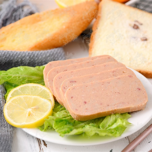 square canned. luncheon meat(chicken or beef)