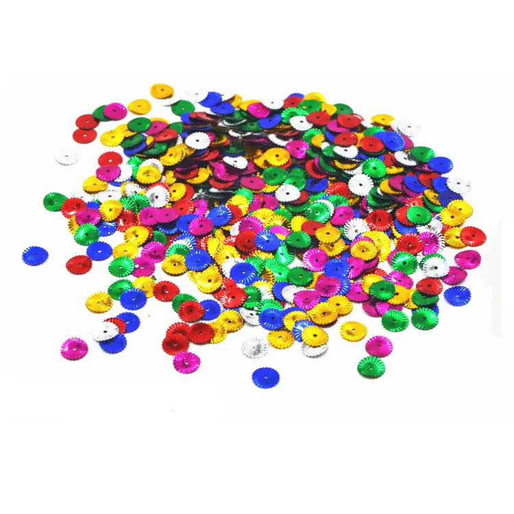 Chinese factory 5mm transparent accessory bulk pvc sequin embroidery suppliers