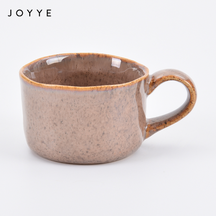 Joyye, оптовая продажа, керамические кофейные чашки с реактивной глазурью, кружки для эспрессо, керамическая посуда с пользовательским логотипом, кофейная кружка