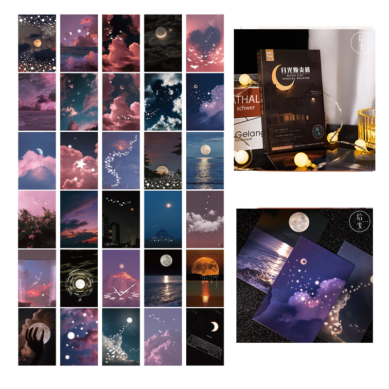 High Quality Holographic Envelope Hologram Hand Account Book Manga Gift European Cute Customised Postcards Vintage