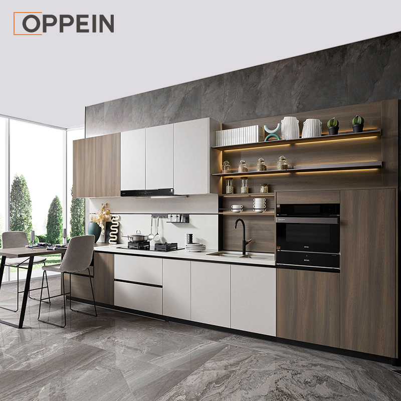 Оптовая продажа, современная кухонная мебель для раковины, кухни, модульный кухонный шкаф с меламиновыми дверцами