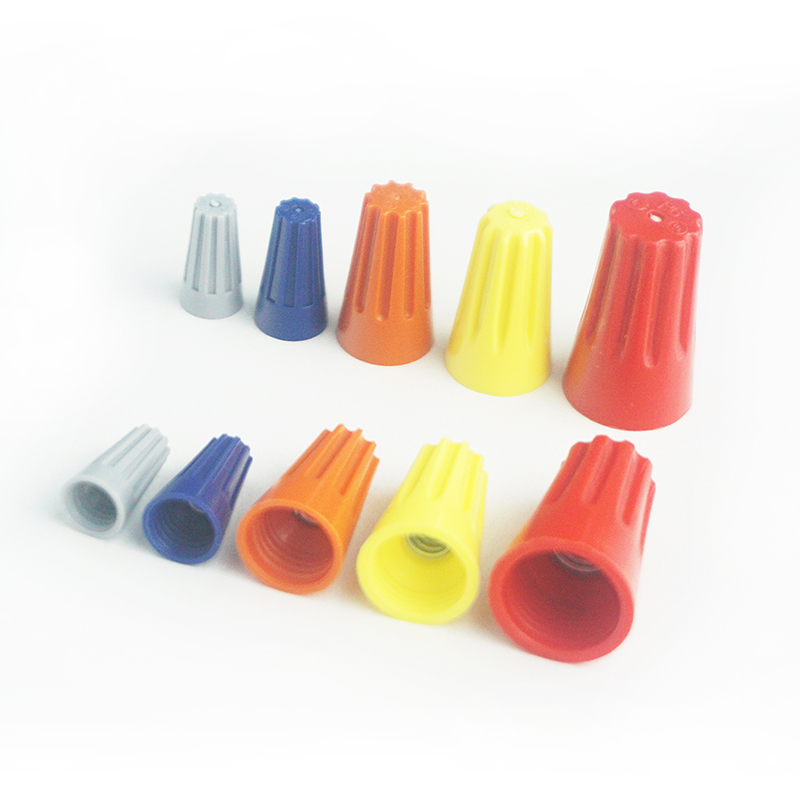 500pcs 22-14 Awg Orange Electrical Wire Connectors Screw Terminals,with Spring Insert Twist Nuts Screw Type Wire Connector