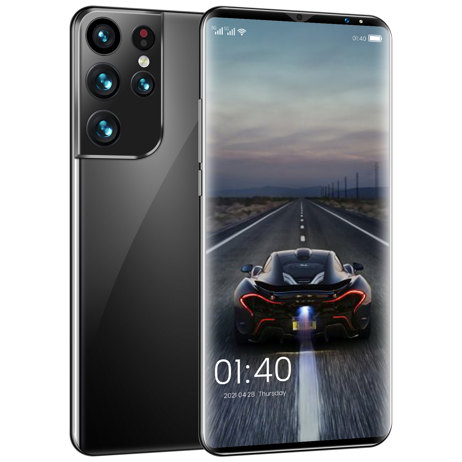 Большой экран 6,7 дюймов HD телефон M80 8G + 512G Android разблокированный смарт-часы телефон android 4G