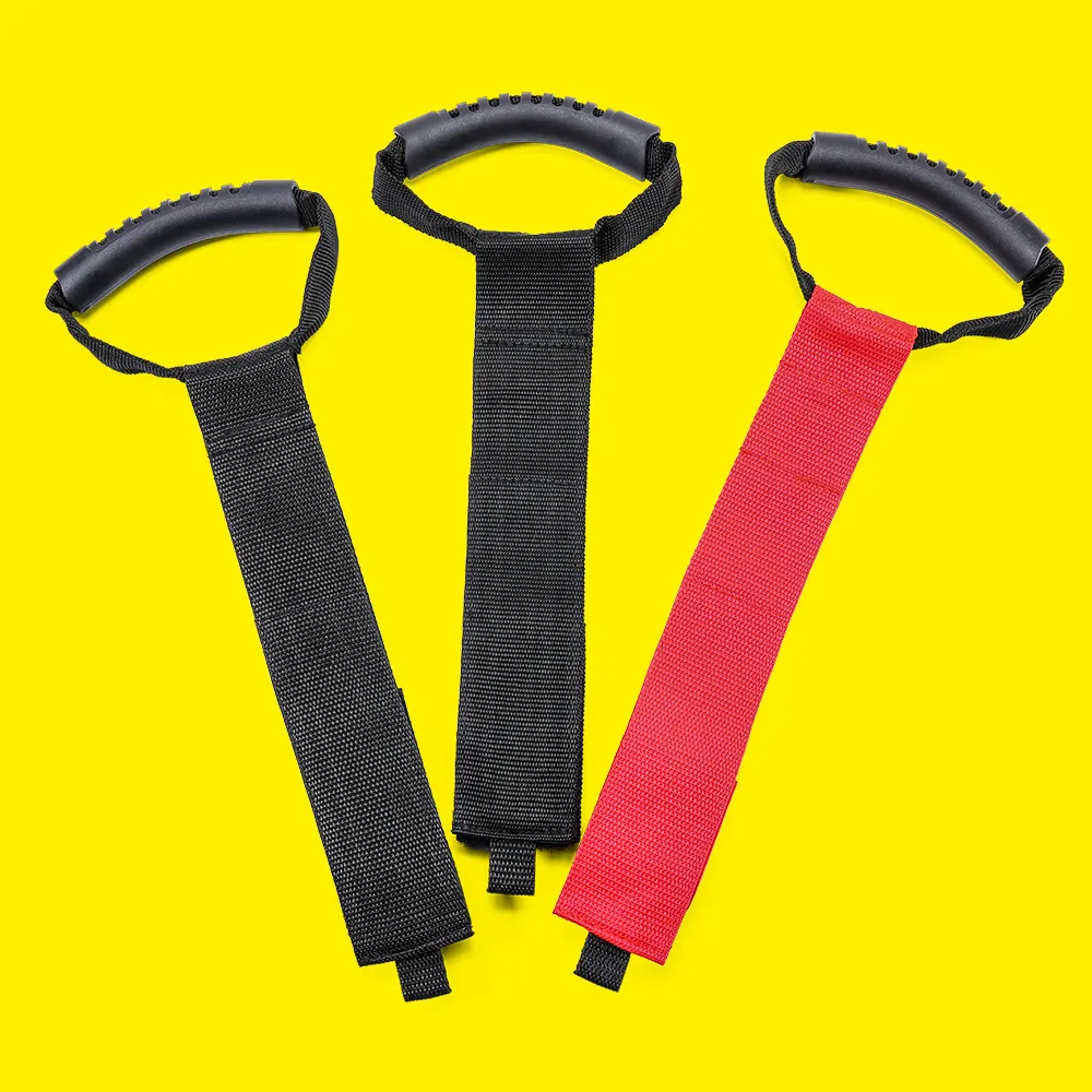 Custom Multifunction Heavy Duty Webbing Strap Hook And Loop Carry Storage Straps With Handle