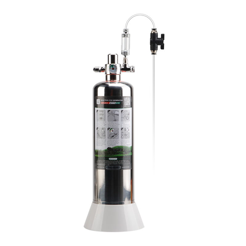 CO2 Generator Aquarium System Carbon Dioxide Reactor Kit with Auto Valve and Diffuser for Plants Aquarium Greenhouse Grow