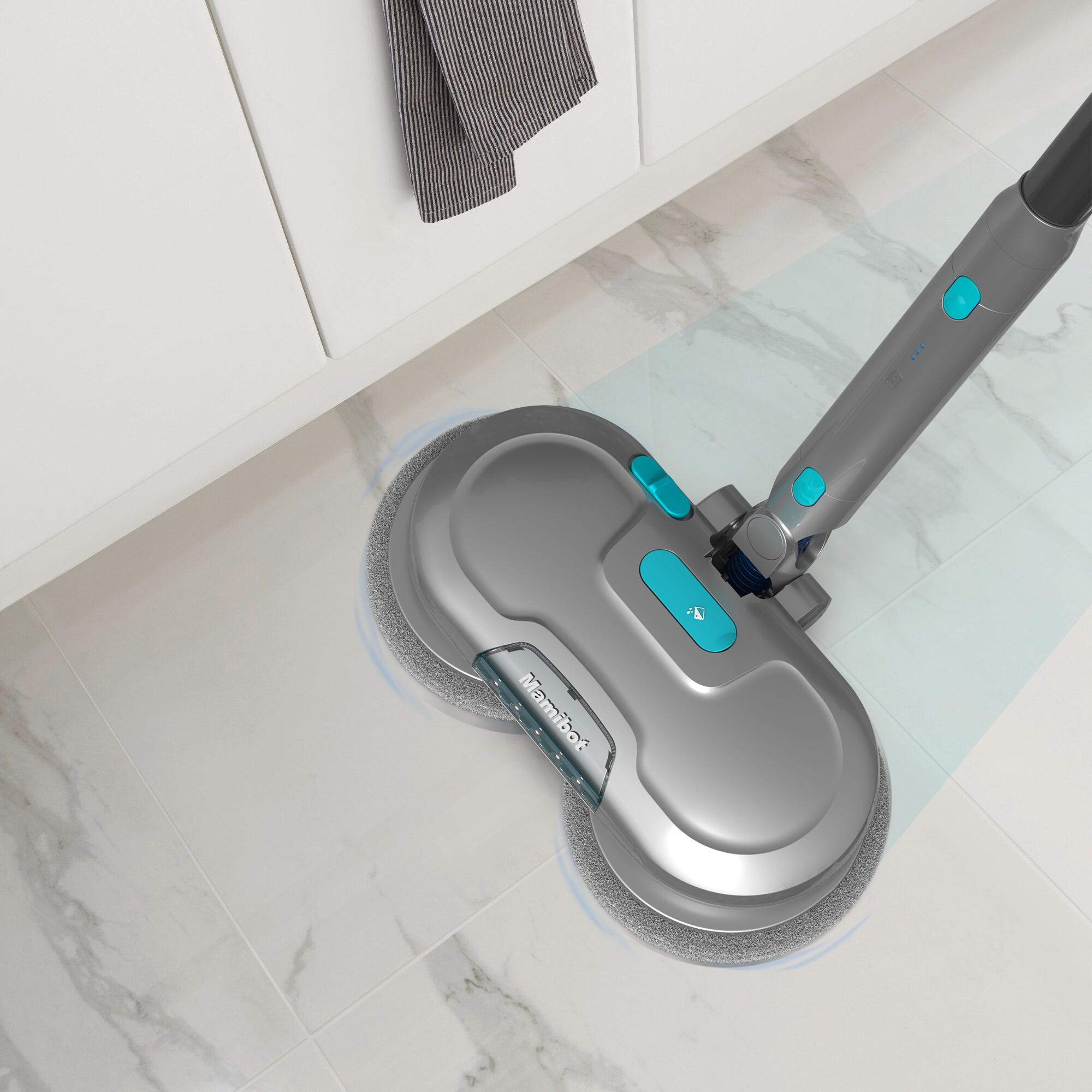 Mamibot 2021 Cordless Electric Mop and Waxer Dymo, Wet and Dry Cleaning Mop Head V8 V10 V11