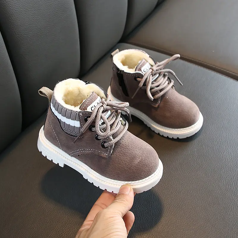 Factory wholesale 2021 high quality baby boys winter martin boots 100% cotton soft eco-friendly casual children snow boots