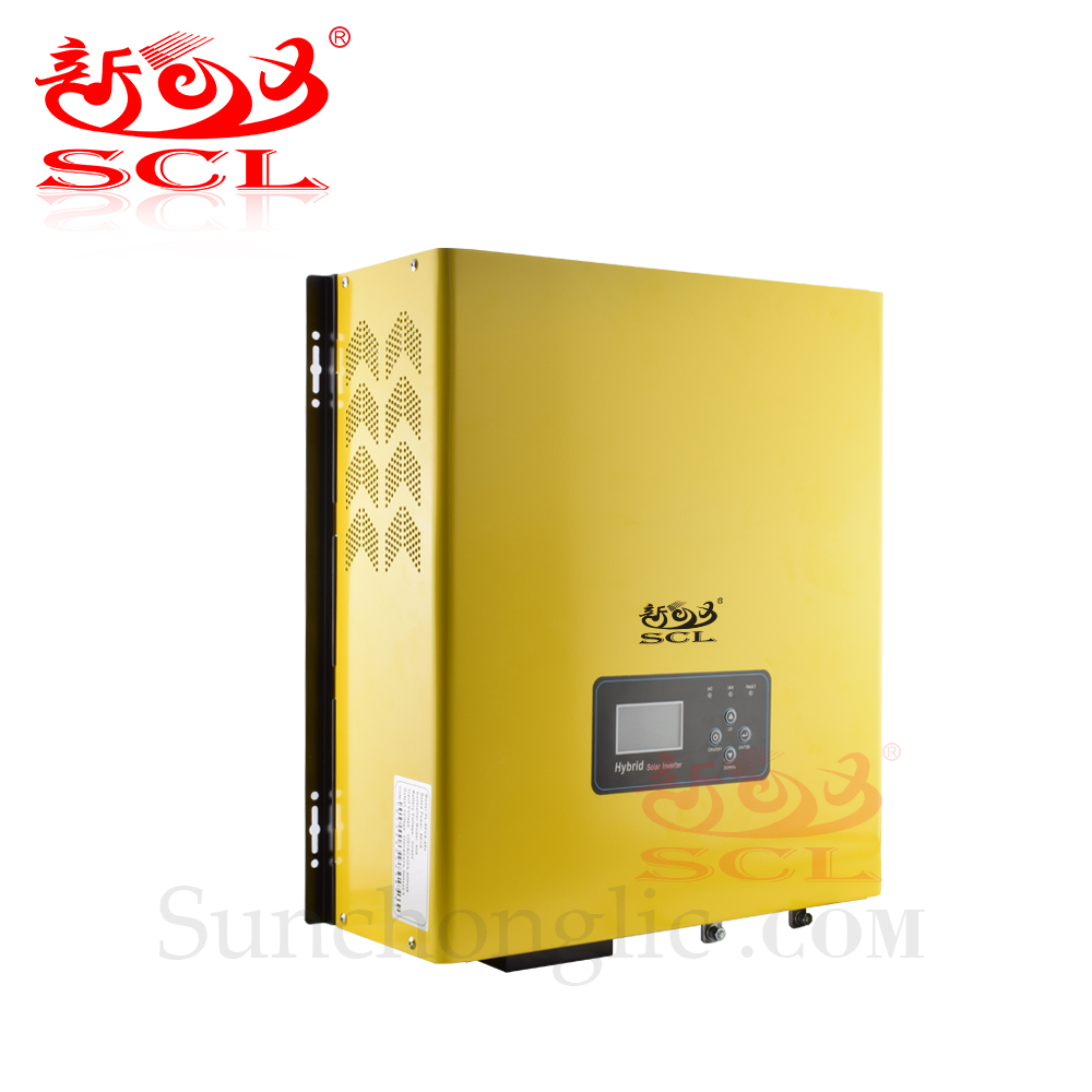 Sunchonglic 5000va 48VDC 220VAC 5KVA чистая синусоида низкочастотный Гибридный солнечный инвертор с 50A зарядным устройством и MPPT солнечным контроллером