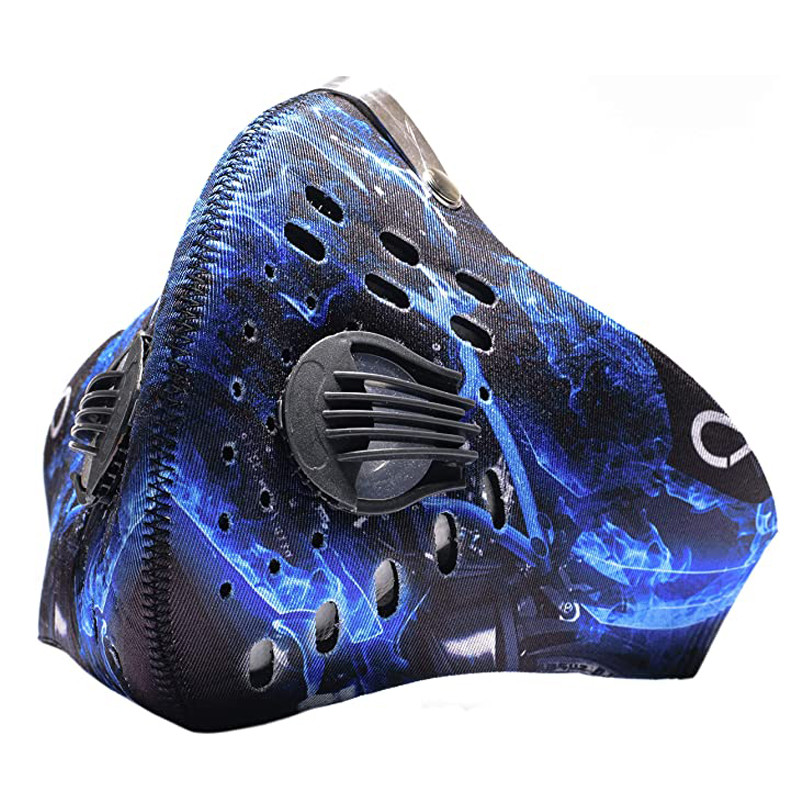 Outdoor Sport Cycling Mask with Breathing Valve for Bicycle Riding Running Windproof Dustproof Adjustable Cycling Mask