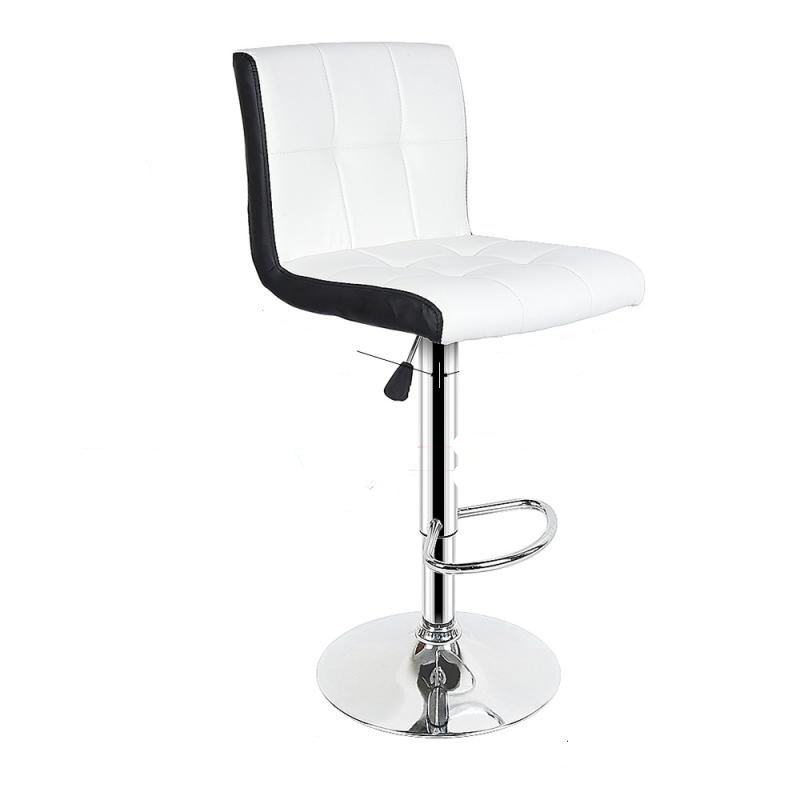 Leisure Synthetic Leather Swivel Bar Stool Height Adjustable Pneumatic Pub Chair