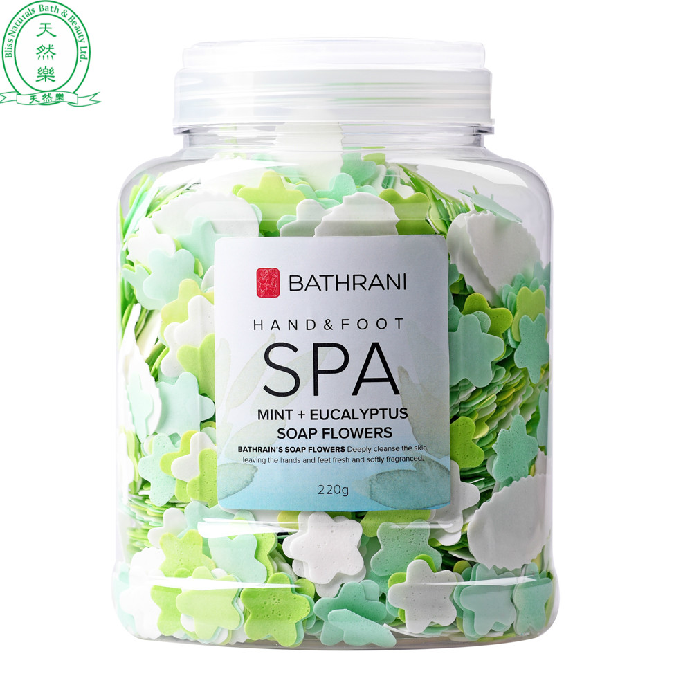 220g bath petal flower confetti with essential oil different colors of flower soap