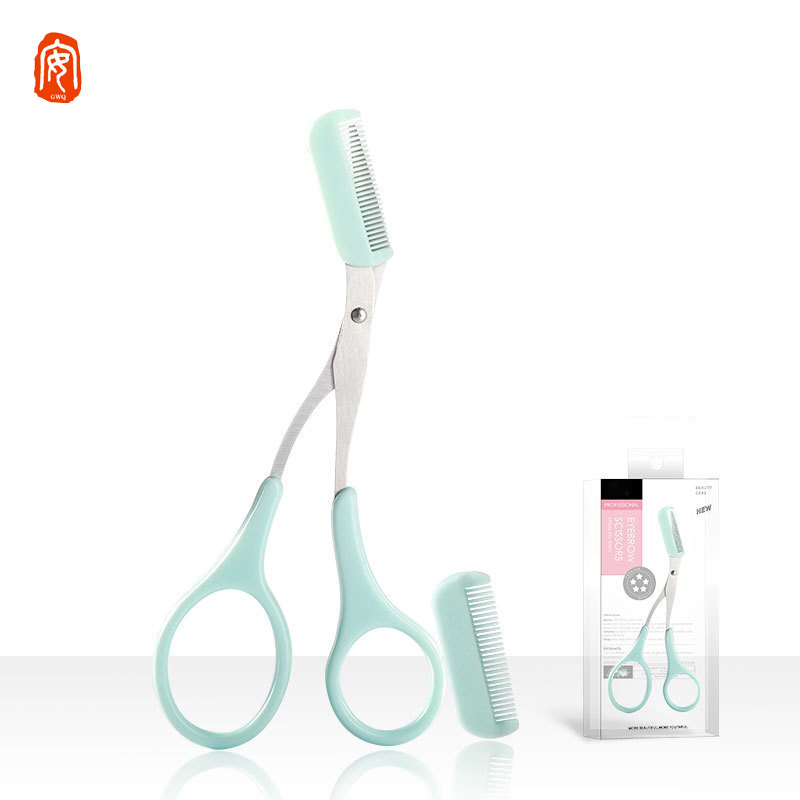 High Quality Gold and Rose Gold Stainless Steel Scissor Hair Eyelash Remover Trimmer Makeup Eyebrow Scissors