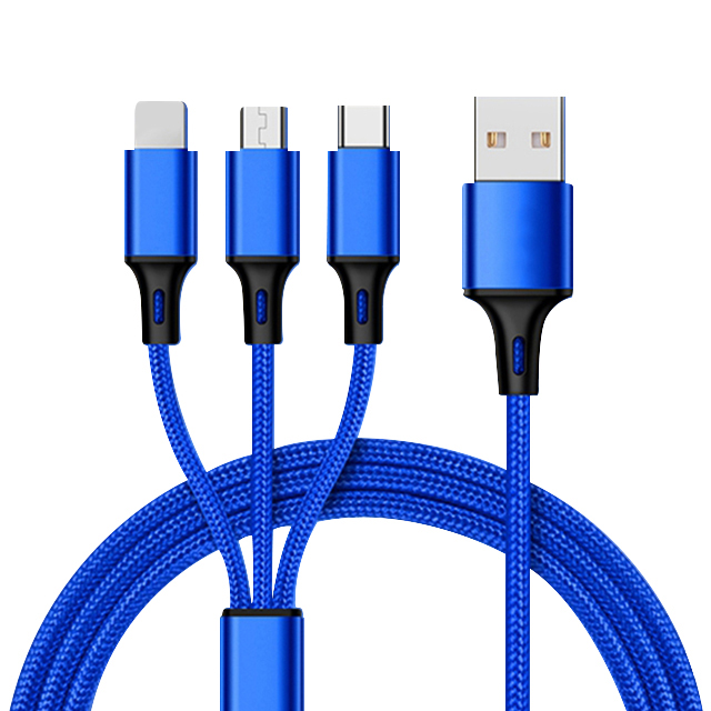 Мульти usb-зарядное устройство с логотипом на заказ, 3 в 1, кабель для iphone type c micro