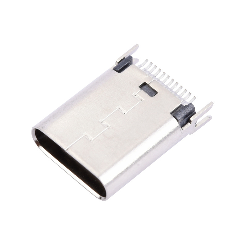 Inkson USB 3,1 Женский 180 градусов по вертикали с вакуумными шинами TYPE-C разъем