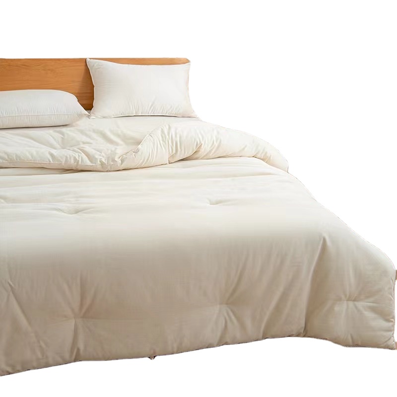 Baimai Flax Linen Quilt 100% French Linen Bedding Quilted Blanket with Pure Linen Cover for Home duvet