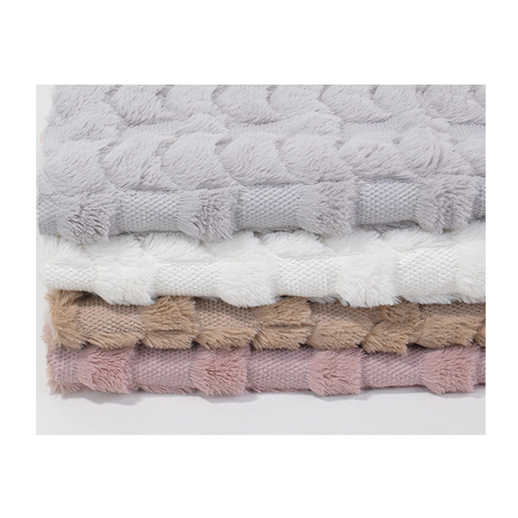KINGCASON Customized Color PV Plush Sewing Embroidering Faux Fur Fabric For Home Textile / Toys / Garments