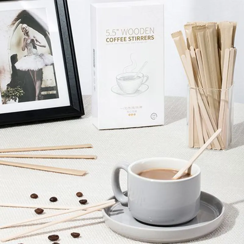 Wooden Coffee Stick Cheap Price Birch Wooden Coffee Stirrer Stick Wooden Drink Stick