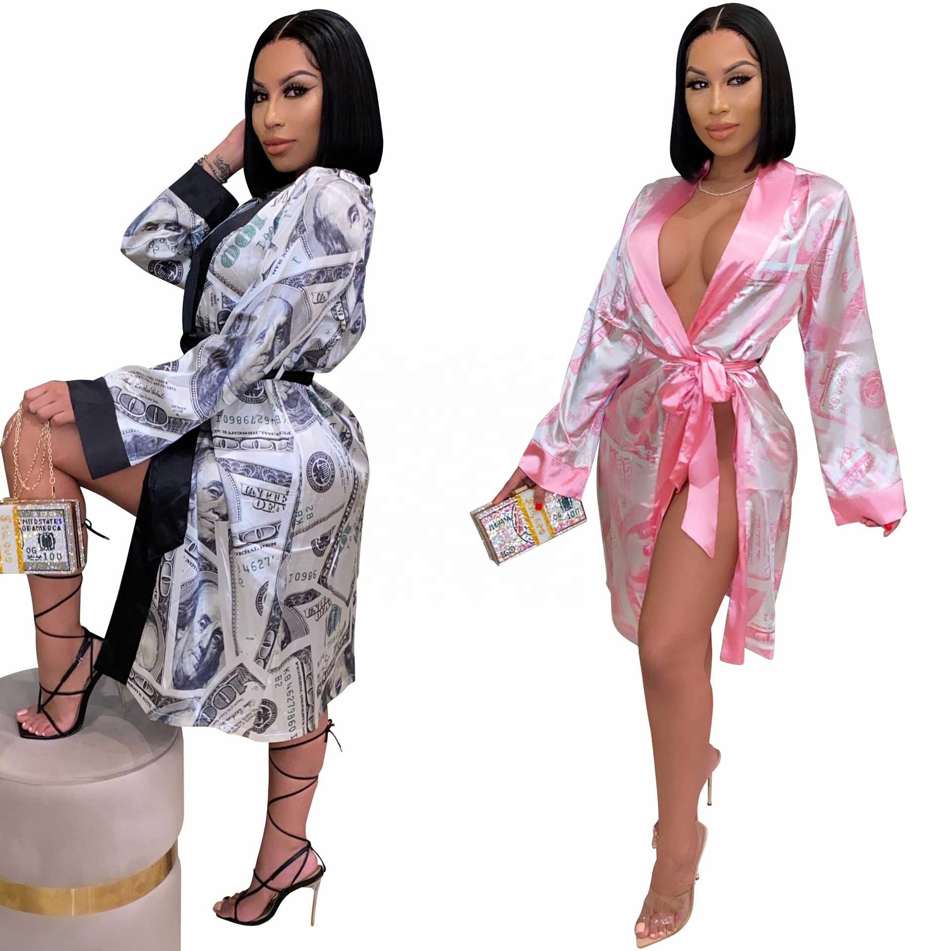 New Arrivals Bathrobe Pajamas For Women Sleep Wear Money Homewear