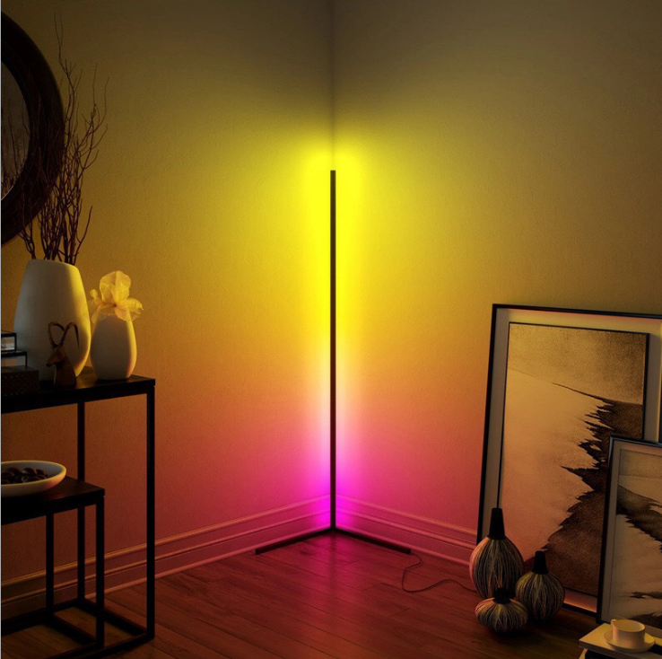 Dropshipping hot sell amazon fulcolor Floor standing Lights stand floor lamp rgb led floor light for bedroom hotel living room