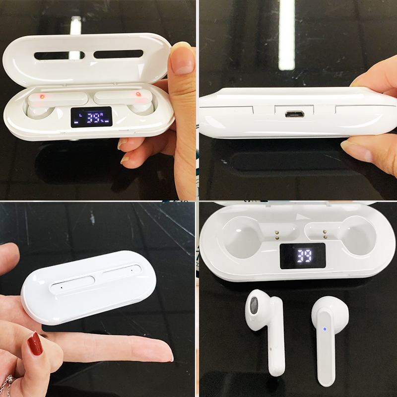 Caridite толщина Bluetooth наушники девушка лучший рождественский подарок беспроводные наушники Power bank гарнитура Tws наушники дешевые оптовая продажа