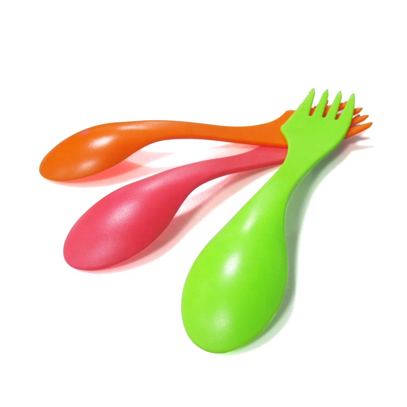 Wholesale Food Grade Camping Spork Plastic Travel Spork with Logo