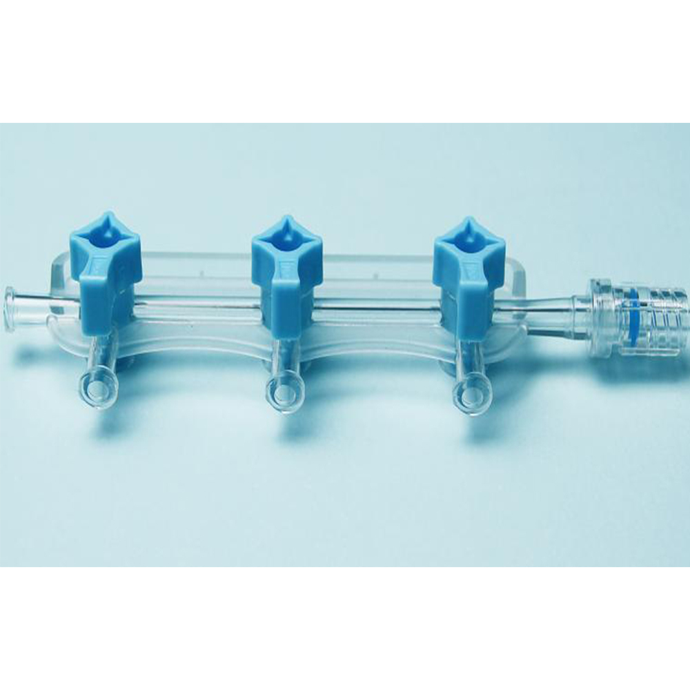 High Quality Vascular Interventional Surgery 3-Port Medical Manifold For Angiography Pack