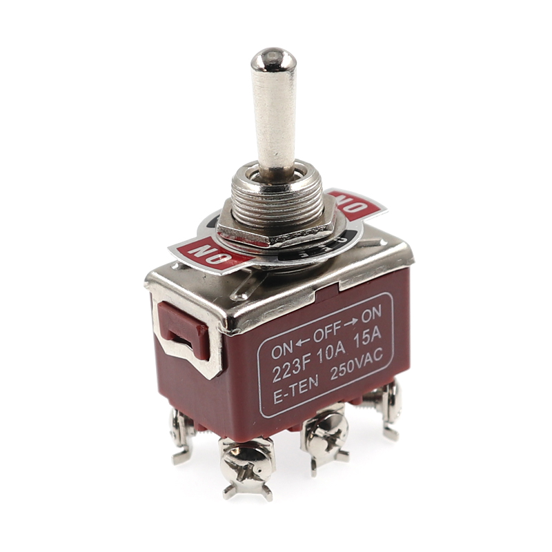 6P DC 15A 250VAC DPDT Мгновенный Переключатель
