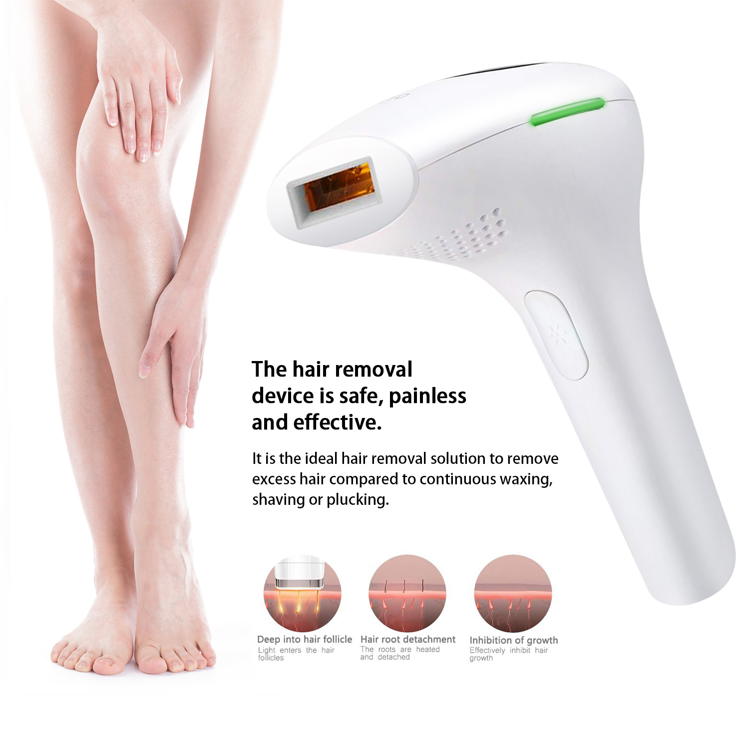 999999 Flashes 2021 New Laser Epilator Permanent IPL Photoepilator Hair Removal Painless electric Epilator Dropship