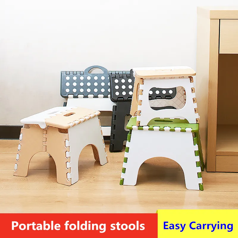 Лидер продаж Amazon, складной легкий прочный пластиковый складной ступенчатый стул для кухни, ванной, спальни, детей и взрослых