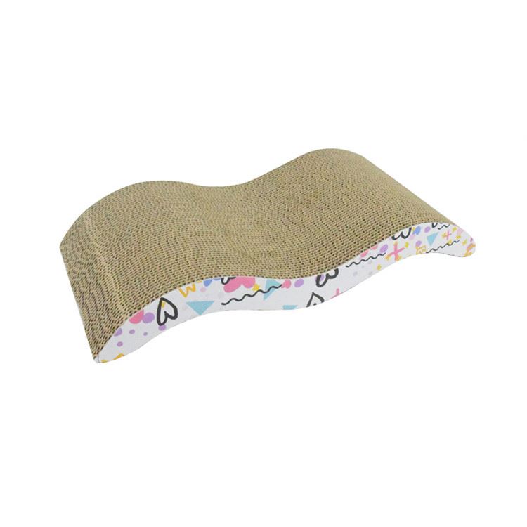Factory Direct Sale Beds Furniture Pet Triangle Toy Sofa Scratchers Shape Cardboard House Cat Scratcher Tower