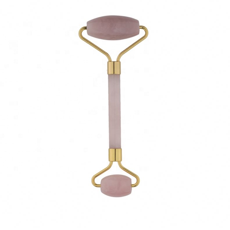 Ручной розовый кварц gua sha beauty массаж кожи лица нефритовый ролик Нефритовый камень ролик для лица