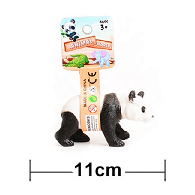 Children zoo animal toy 6 pcs pvc material display box package lifelike animals toys for kids