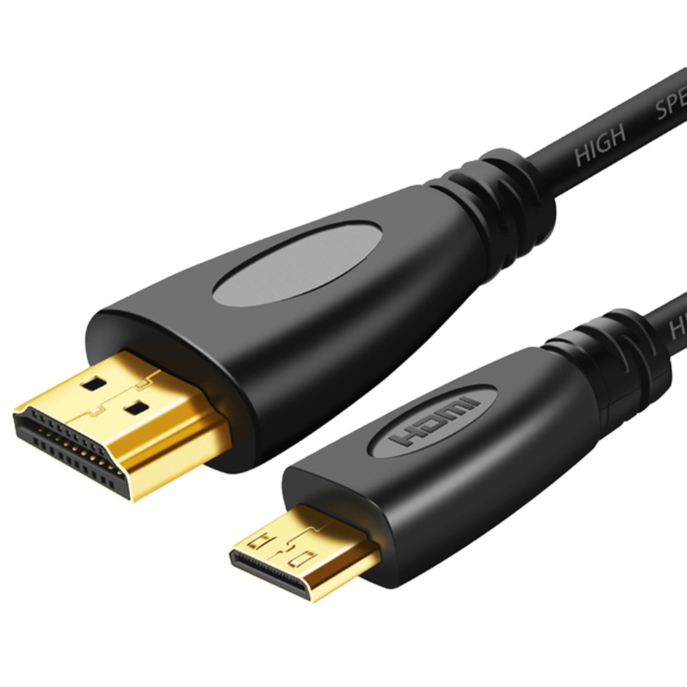 Xput 1 м 1,5 м 2 м 3 м 5 м 10 м высокоскоростной позолоченный мини HDMI к стандартному HDMI-кабелю 1,4 Версия 1080P 3D для камеры