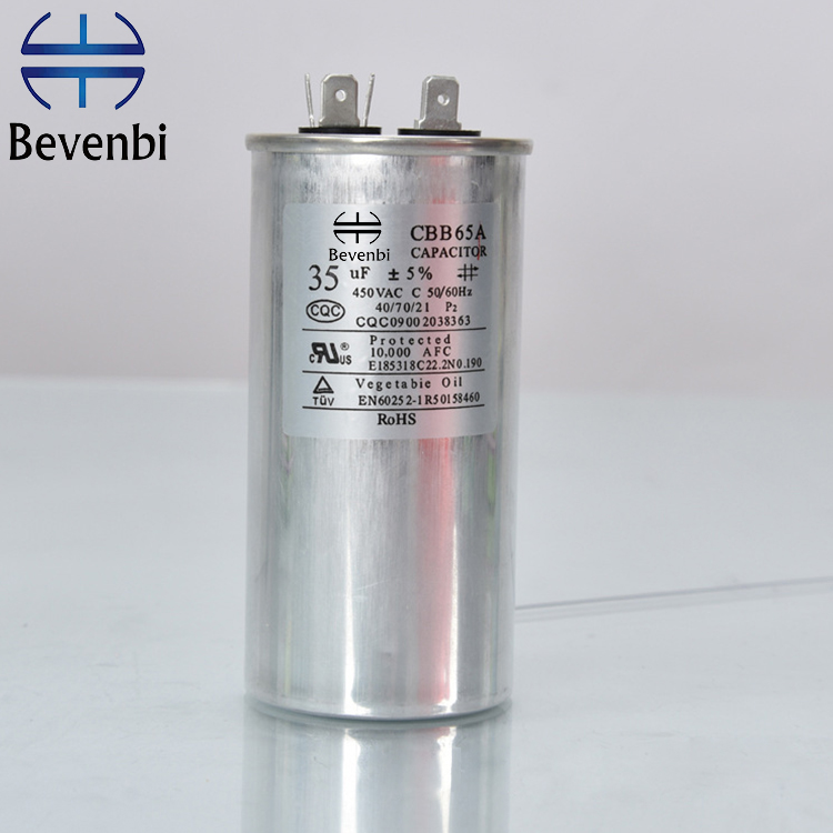 Bevenbi 450v 20 мкФ кондиционер воздуха мотор Запуск конденсатора CBB65 конденсатор