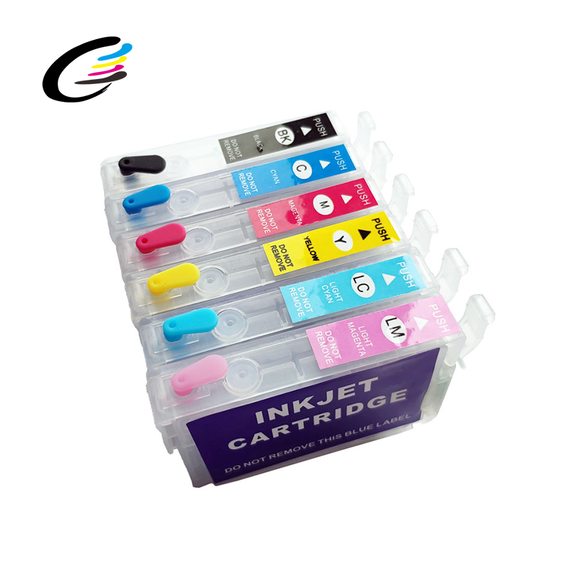 FCOLOR T0791-T0796 пустой Заправляемый картридж для EPSON STYLUS PHOTO 1400 1430