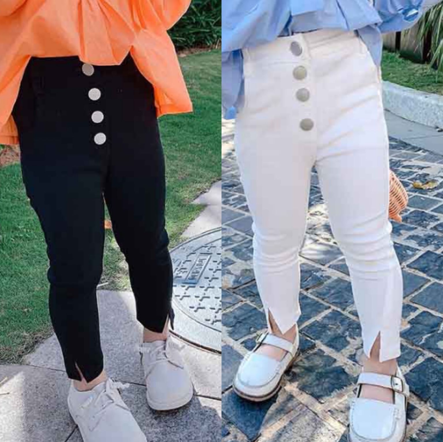 2021 New design girl trousers Casual girl jeans Trendy girl clothing trouser
